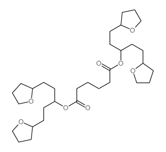Hexanedioic acid,1,6-bis[3-(tetrahydro-2-furanyl)-1-[2-(tetrahydro-2-furanyl)ethyl]propyl] ester structure