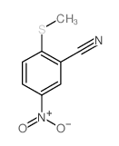 2-甲硫基-5-硝基苯腈结构式
