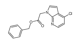 Benzyl (4-chloro-1H-pyrrolo[2,3-b]pyridin-1-yl)acetate结构式