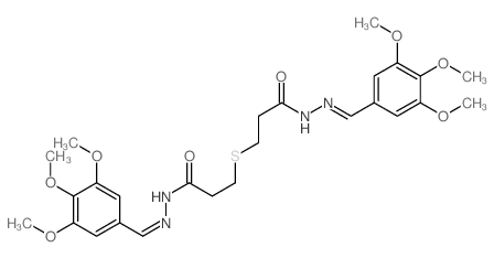 Propanoic acid,3,3'-thiobis-, bis[[(3,4,5-trimethoxyphenyl)methylene]hydrazide] (9CI) picture