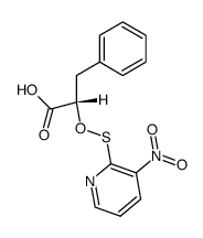 (S)-2-(((3-nitropyridin-2-yl)thio)oxy)-3-phenylpropanoic acid结构式