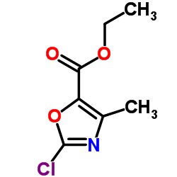 2-氯-4-甲基噁唑-5-羧酸乙酯结构式