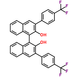 (R)-3,3'-二[4-(三氟甲基)苯基]-1,1'-联萘酚结构式