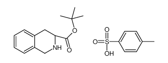 tert-butyl (3S)-1,2,3,4-tetrahydroisoquinoline-3-carboxylate,4-methylbenzenesulfonic acid结构式