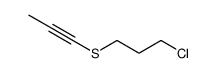 (3-chloropropyl)(prop-1-yn-1-yl)sulfane结构式