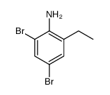 2,4-Dibromo-6-ethylaniline结构式