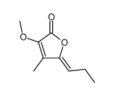 3-methoxy-4-methyl-5-propylidenefuran-2(5H)-one Structure