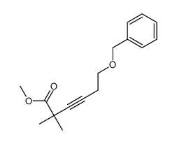 methyl 2,2-dimethyl-6-phenylmethoxyhex-3-ynoate Structure
