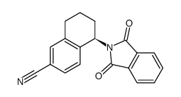 5(R)-(1,3-dioxo-1,3-dihydro-isoindol-2-yl)-5,6,7,8-tetrahydronaphthalene-2-carbonitrile Structure