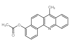 4-Acetoxy-7-methylbenz(c)acridine结构式