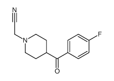 4-(4-fluorobenzoyl)piperidine-1-acetonitrile Structure
