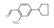 2-METHYL-4-PYRROLIDIN-1-YL-BENZALDEHYDE结构式