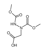(N,N'-bis-methoxycarbonyl-hydrazino)-acetic acid结构式