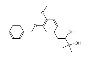 1-(3-benzyloxy-4-methoxy-phenyl)-3-methyl-butane-2,3-diol结构式