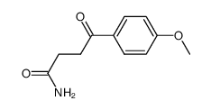 4-(4-methoxy-phenyl)-4-oxo-butyric acid amide结构式