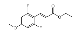 (2E)-3-(2,6-Difluoro-4-Methoxyphenyl)-2-propenoic Acid Ethyl Ester Structure