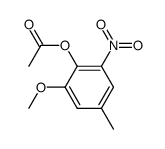 4-acetoxy-3-methoxy-5-nitro-toluene结构式