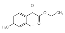 2-氟-4-甲基苯甲酰基甲酸乙酯结构式