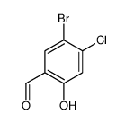 5-BROMO-4-CHLORO-2-HYDROXY-BENZALDEHYDE Structure