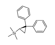 (-)-(R)-2,2-diphenyl-1-(trimethylsilyl)cyclopropane Structure