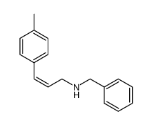 Benzyl-((Z)-3-p-tolyl-allyl)-amine结构式
