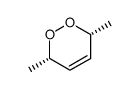 cis-3,6-dimethyl-1,2-dioxa-4-cyclohexene结构式