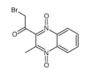 2-bromo-1-(3-methyl-4-oxido-1-oxoquinoxalin-1-ium-2-yl)ethanone结构式