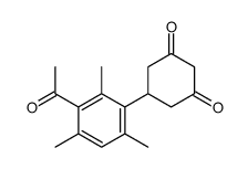 5-(3-acetyl-2,4,6-trimethylphenyl)cyclohexane-1,3-dione结构式