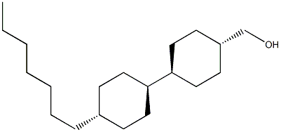 (反,反)-4'-庚基[1,1'-联环己烷]-4-甲醇结构式