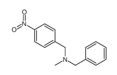 N-methyl-N-[(4-nitrophenyl)methyl]-1-phenylmethanamine结构式