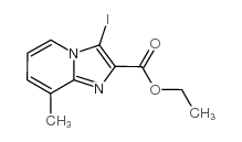 3-碘-8-甲基-咪唑并[1,2-a]吡啶-2-羧酸乙酯结构式