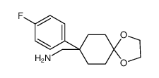 1-[8-(4-氟苯基)-1,4-二氧杂螺[4.5]癸烷-8-基]甲胺结构式