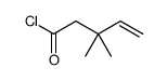 3,3-dimethylpent-4-enoyl chloride Structure