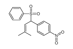 1-[1-(benzenesulfonyl)-3-methylbut-2-enyl]-4-nitrobenzene Structure