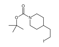 4-(2-碘乙基)哌啶-1-羧酸叔丁酯结构式