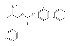 O-(2-methylpropyl) triphenylstannylsulfanylmethanethioate Structure