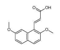 3-(2,7-dimethoxynaphthalen-1-yl)prop-2-enoic acid结构式