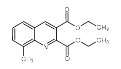 8-甲基-喹啉-2,3-二羧酸 二乙酯结构式