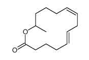 14-methyl-1-oxacyclotetradeca-6,9-dien-2-one Structure