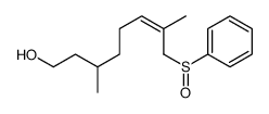 8-(benzenesulfinyl)-3,7-dimethyloct-6-en-1-ol Structure