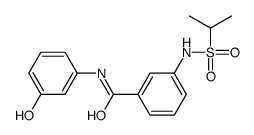 N-(3-hydroxyphenyl)-3-(propan-2-ylsulfonylamino)benzamide结构式
