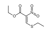 ethyl 3-ethylsulfanyl-2-nitroprop-2-enoate结构式