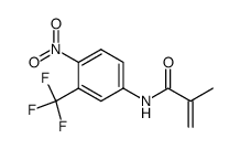 2-methyl-N-(4-nitro-3-(trifluoromethyl)phenyl)-2-propenamide结构式
