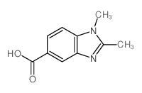 1,2-二甲基苯并二唑-5-羧酸结构式