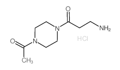 1-(4-Acetyl-piperazine-1-yl)-3-amino-1-propanone x HCl Structure