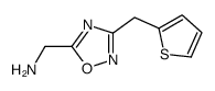 [3-(thiophen-2-ylmethyl)-1,2,4-oxadiazol-5-yl]methanamine结构式