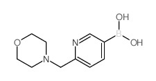 6-[(4-吗啉基)甲基]吡啶-3-硼酸结构式