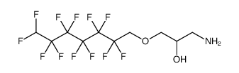 2-Propanol, 1-amino-3-[(2,2,3,3,4,4,5,5,6,6,7,7-dodecafluoroheptyl)oxy]结构式