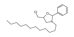 5-(chloromethyl)-3-dodecyl-2-phenyl-1,3-oxazolidine Structure