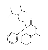 (4R,4aR)-4-[2-(Diisopropylamino)ethyl]-1-methyl-4-phenyl-4,4a,5,6 ,7,8-hexahydro-3H-pyrido[1,2-c]pyrimidin-3-one结构式